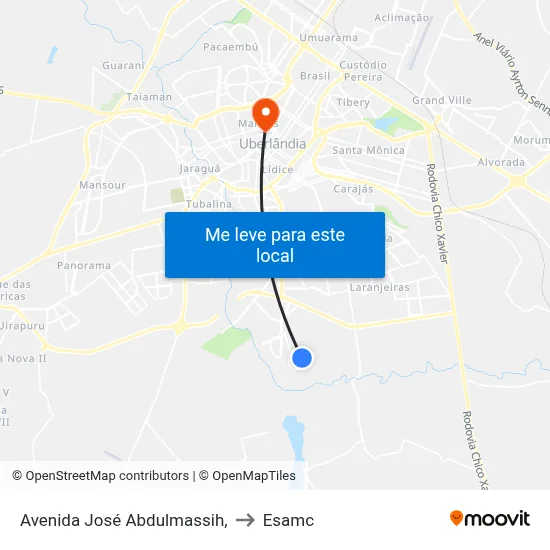 Avenida José Abdulmassih, to Esamc map