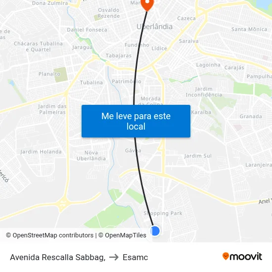 Avenida Rescalla Sabbag, to Esamc map