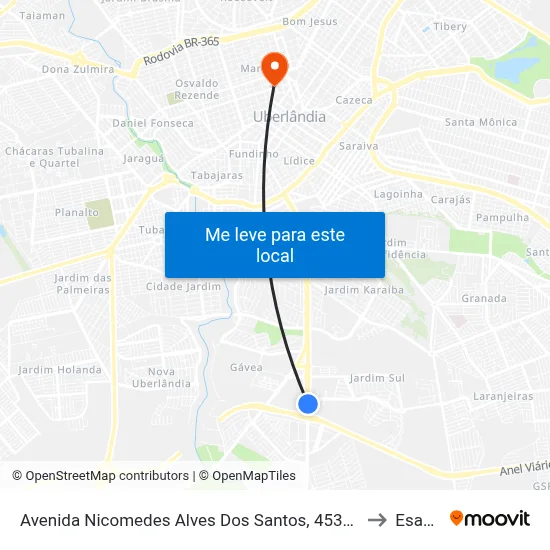 Avenida Nicomedes Alves Dos Santos, 4539-7733 to Esamc map
