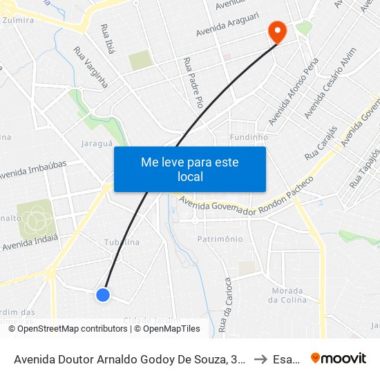 Avenida Doutor Arnaldo Godoy De Souza, 339-375 to Esamc map