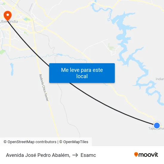 Avenida  José Pedro Abalém, to Esamc map