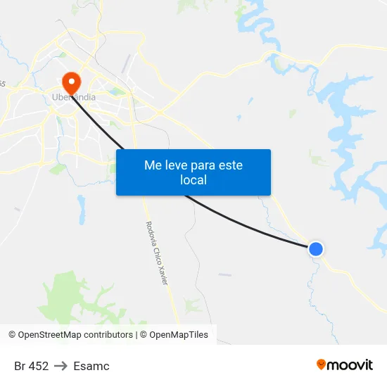 Br 452 to Esamc map