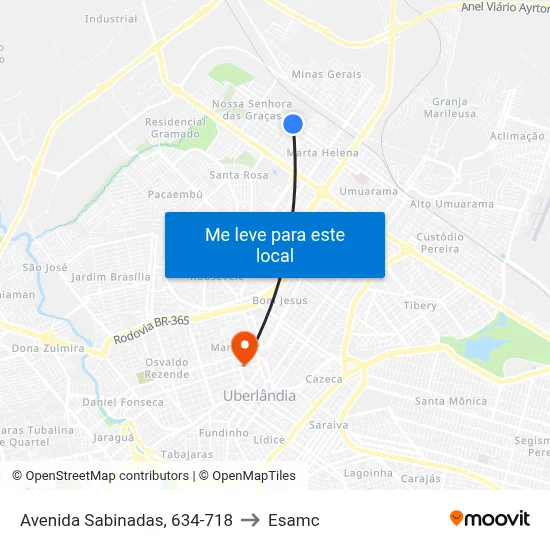 Avenida Sabinadas, 634-718 to Esamc map