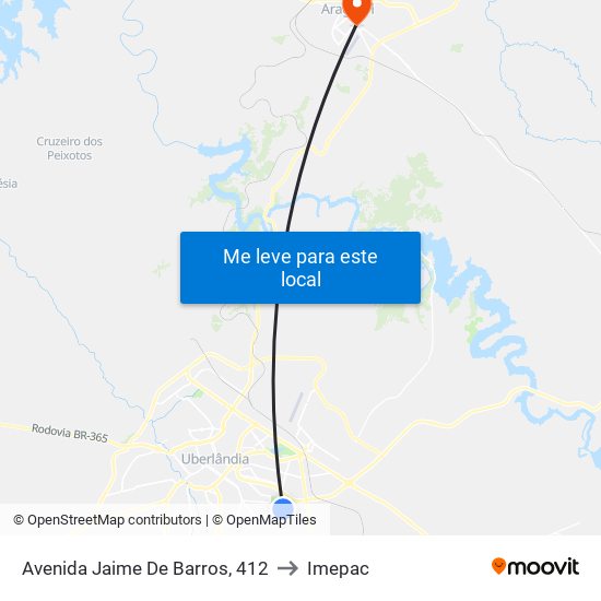 Avenida Jaime De Barros, 412 to Imepac map