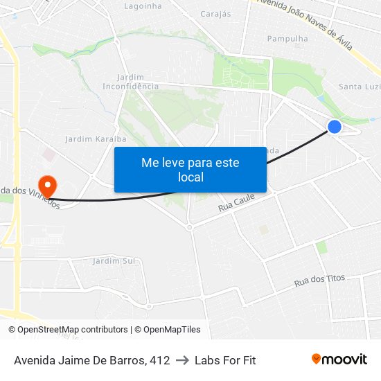 Avenida Jaime De Barros, 412 to Labs For Fit map