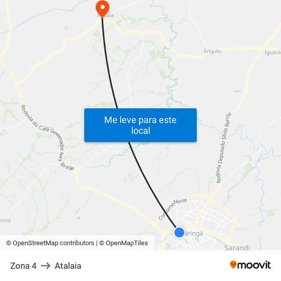 Zona 4 to Atalaia map