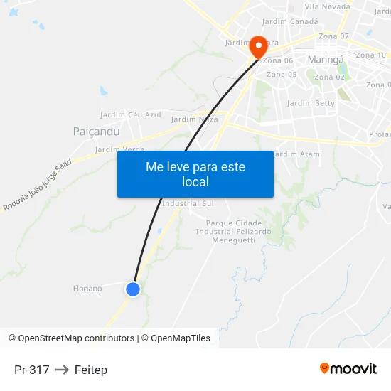 Pr-317 to Feitep map