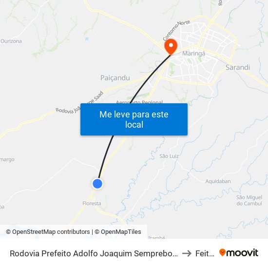 Rodovia Prefeito Adolfo Joaquim Semprebom, 1800 to Feitep map