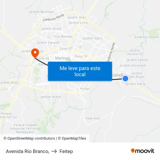 Avenida Rio Branco, to Feitep map