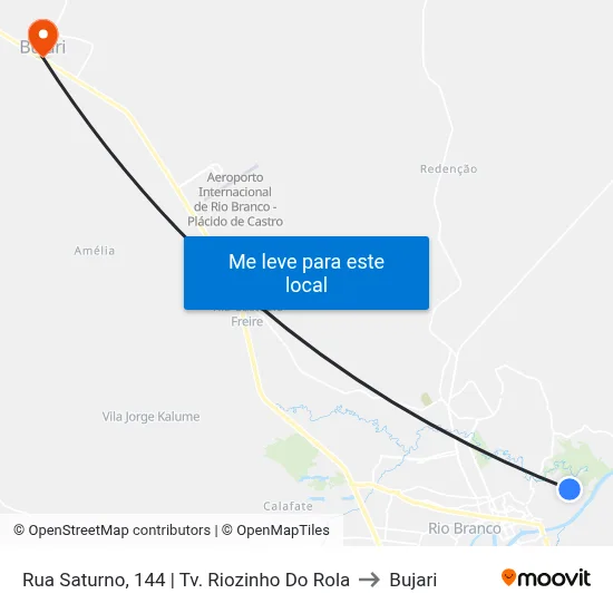 Rua Saturno, 144 | Tv. Riozinho Do Rola to Bujari map
