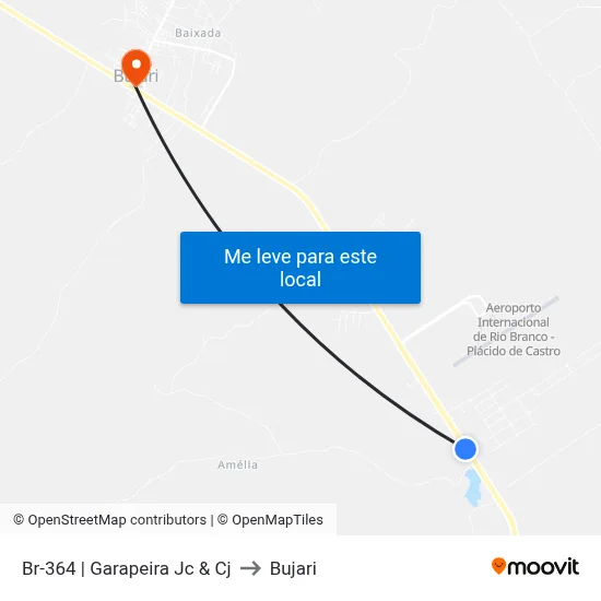 Br-364 | Garapeira Jc & Cj to Bujari map