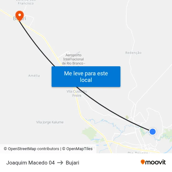 Joaquim Macedo 04 to Bujari map