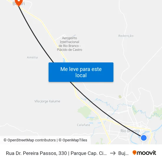 Rua Dr. Pereira Passos, 330 | Parque Cap. Ciríaco to Bujari map
