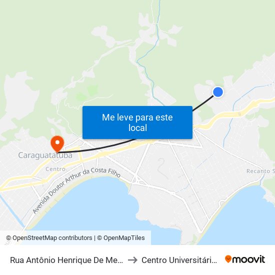 Rua Antônio Henrique De Mesquita , 480 to Centro Universitário Módulo map