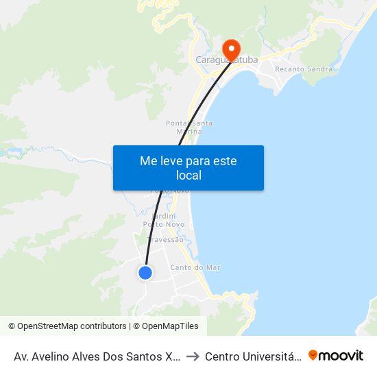 Av. Avelino Alves Dos Santos X Av Circular, S/Nº to Centro Universitário Módulo map