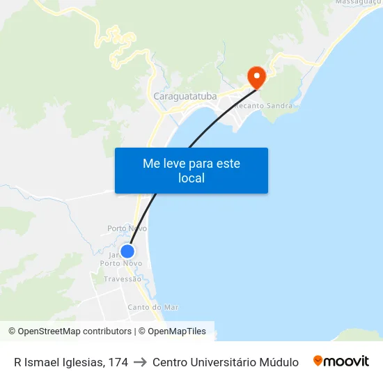 R Ismael Iglesias, 174 to Centro Universitário Múdulo map