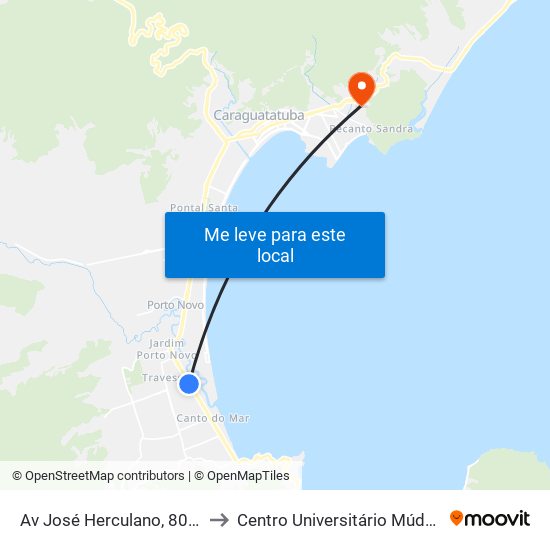 Av José Herculano, 8020 to Centro Universitário Múdulo map