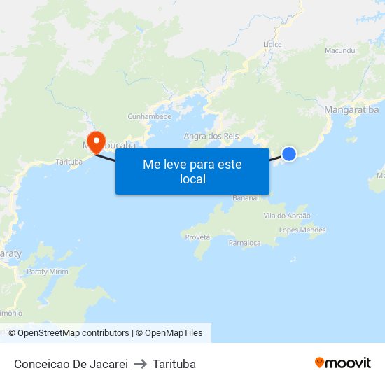Conceicao De Jacarei to Tarituba map