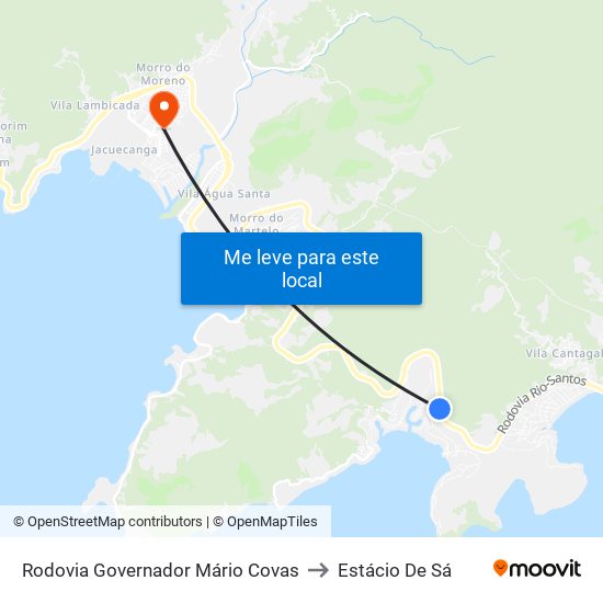 Rodovia Governador Mário Covas to Estácio De Sá map