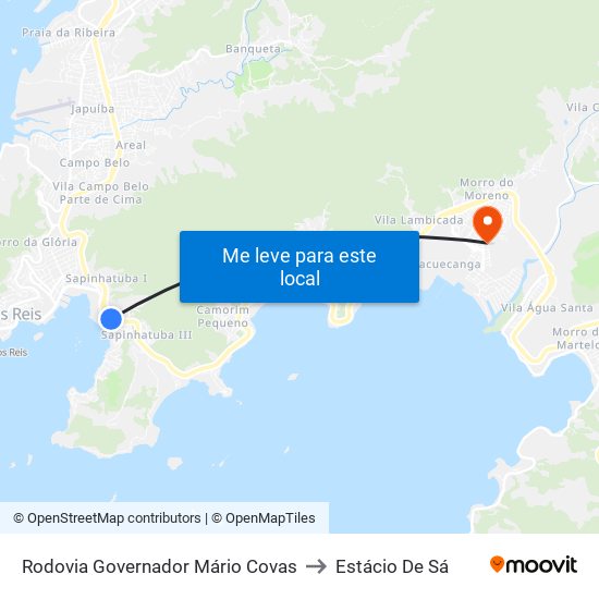 Rodovia Governador Mário Covas to Estácio De Sá map