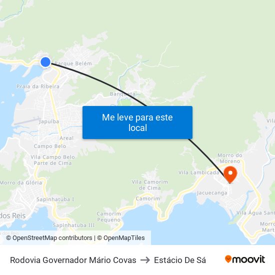 Rodovia Governador Mário Covas to Estácio De Sá map