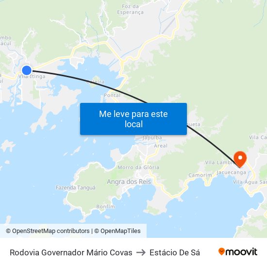 Rodovia Governador Mário Covas to Estácio De Sá map