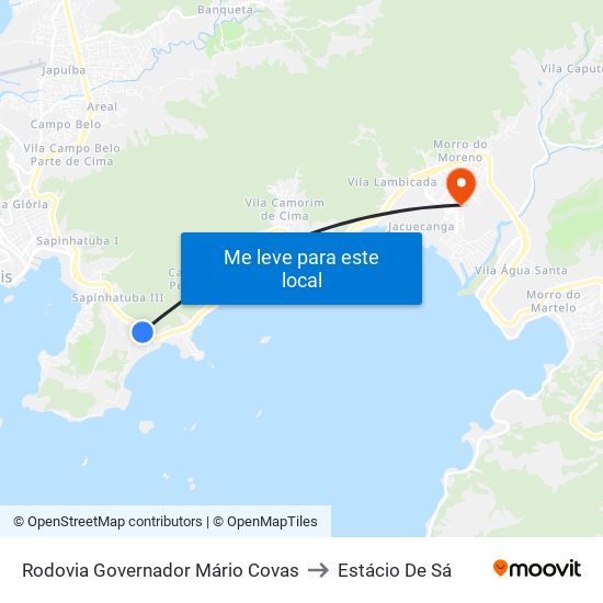 Rodovia Governador Mário Covas to Estácio De Sá map