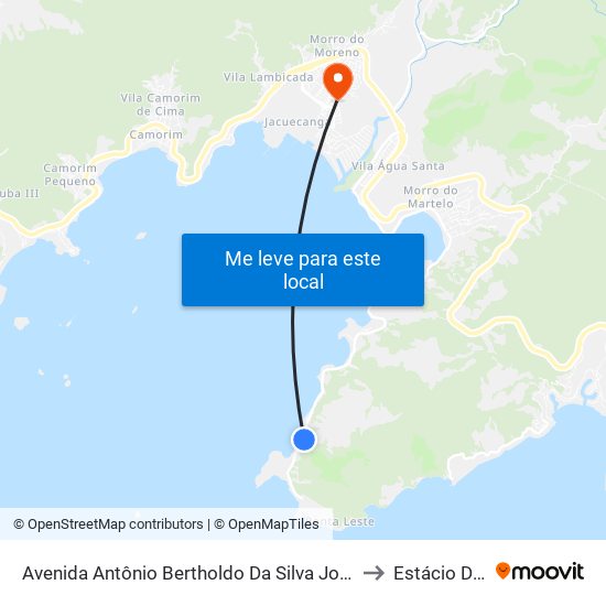 Avenida Antônio Bertholdo Da Silva Jordão, 8943 to Estácio De Sá map