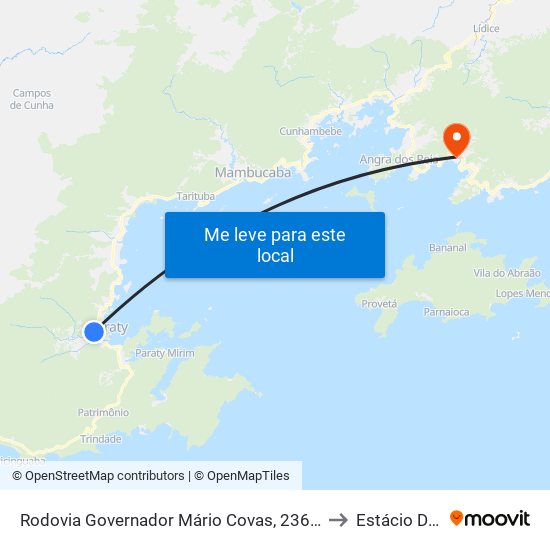 Rodovia Governador Mário Covas, 23661-23733 to Estácio De Sá map