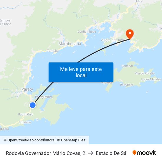 Rodovia Governador Mário Covas, 2 to Estácio De Sá map