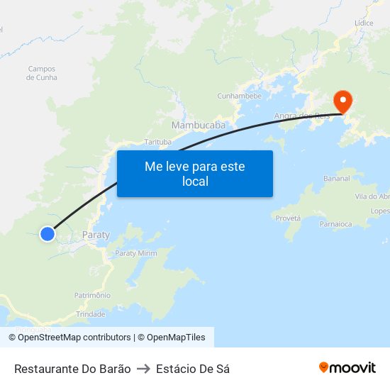 Restaurante Do Barão to Estácio De Sá map