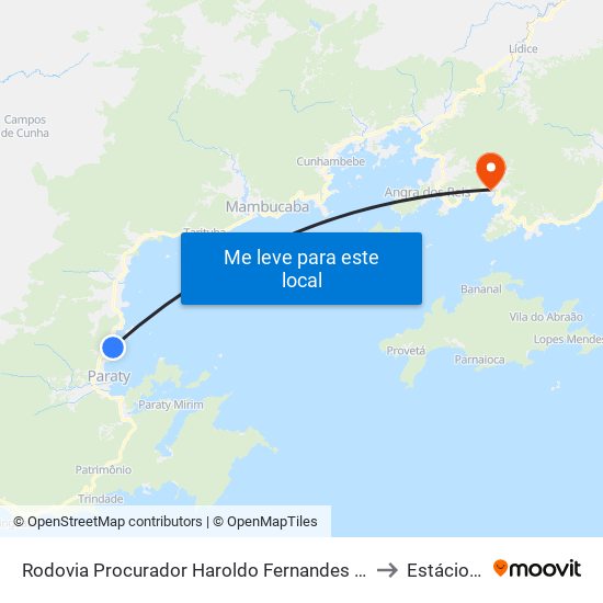 Rodovia Procurador Haroldo Fernandes Duarte, 26229-26277 to Estácio De Sá map