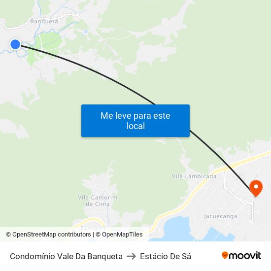 Condomínio Vale Da Banqueta to Estácio De Sá map