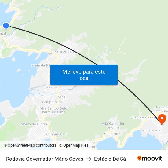 Rodovia Governador Mário Covas to Estácio De Sá map