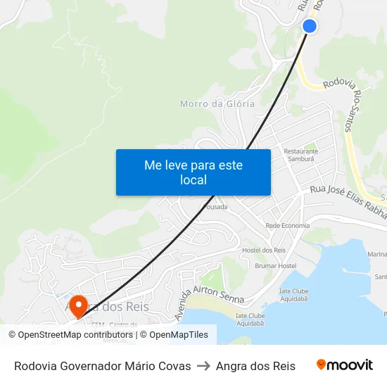 Rodovia Governador Mário Covas to Angra dos Reis map