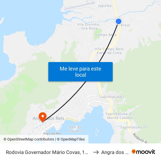 Rodovia Governador Mário Covas, 1269-1403 to Angra dos Reis map