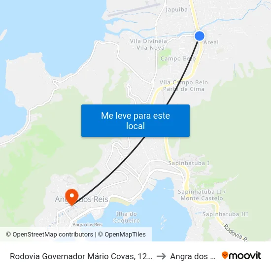 Rodovia Governador Mário Covas, 1269-1403 to Angra dos Reis map