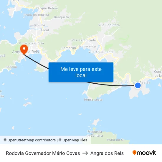 Rodovia Governador Mário Covas to Angra dos Reis map