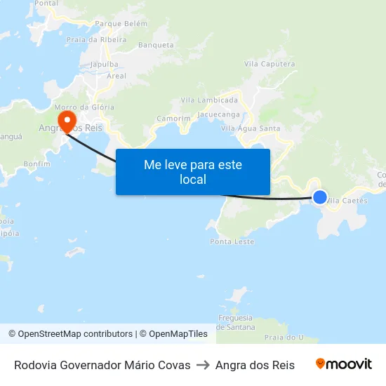 Rodovia Governador Mário Covas to Angra dos Reis map