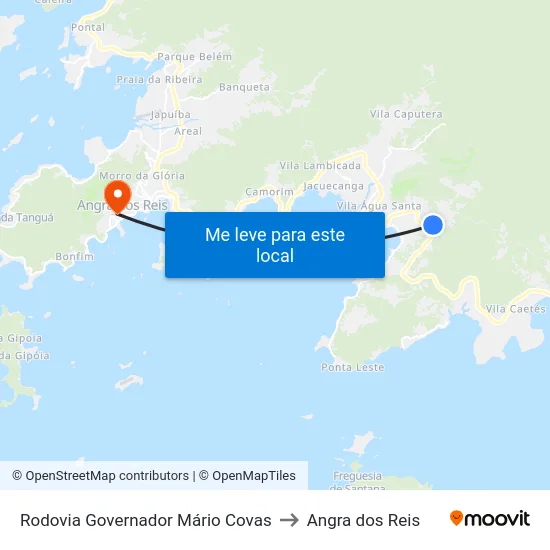 Rodovia Governador Mário Covas to Angra dos Reis map