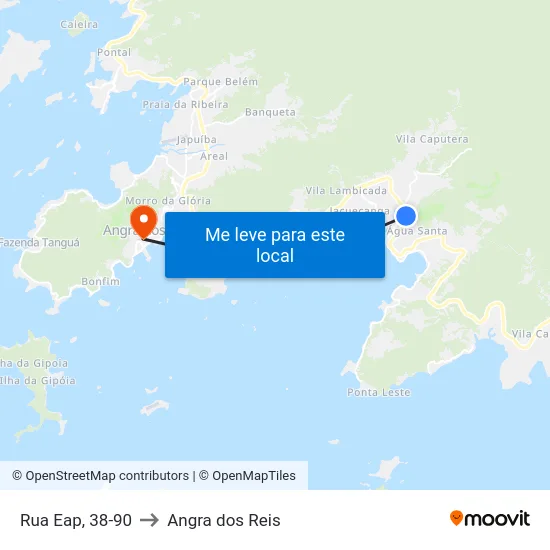 Rua Eap, 38-90 to Angra dos Reis map