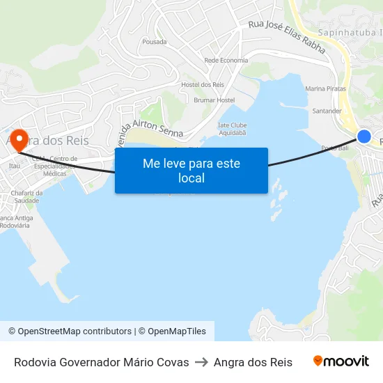 Rodovia Governador Mário Covas to Angra dos Reis map