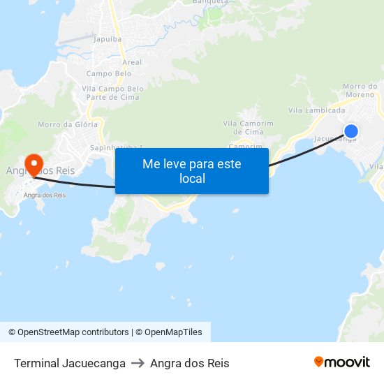 Terminal Jacuecanga to Angra dos Reis map