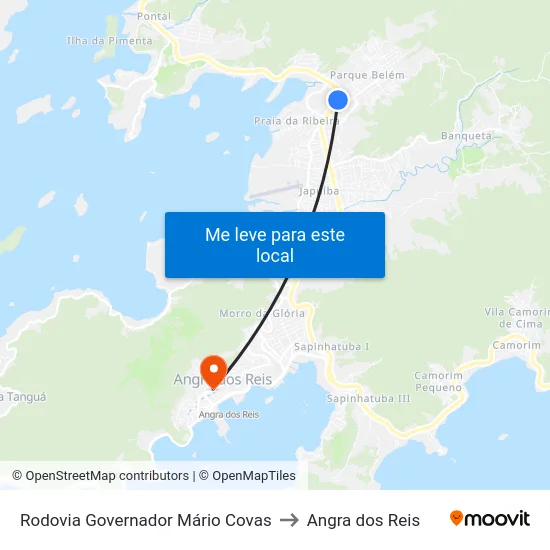 Rodovia Governador Mário Covas to Angra dos Reis map