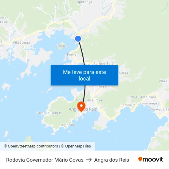 Rodovia Governador Mário Covas to Angra dos Reis map