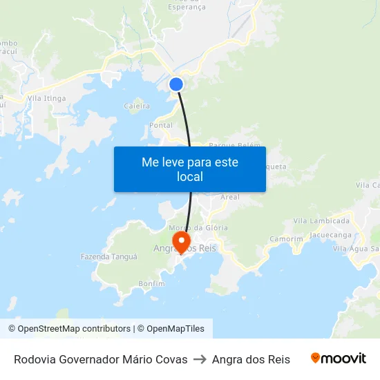 Rodovia Governador Mário Covas to Angra dos Reis map
