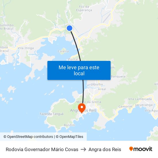 Rodovia Governador Mário Covas to Angra dos Reis map