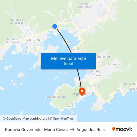 Rodovia Governador Mário Covas to Angra dos Reis map