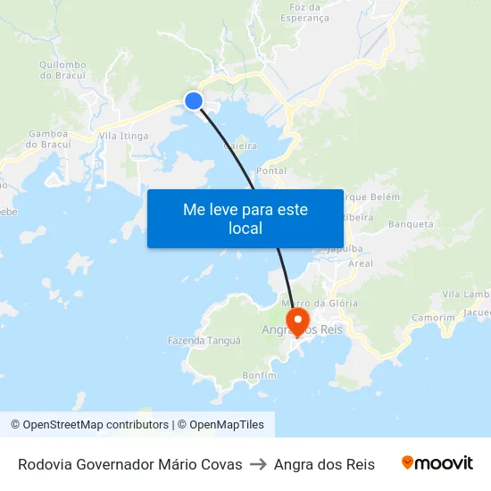Rodovia Governador Mário Covas to Angra dos Reis map