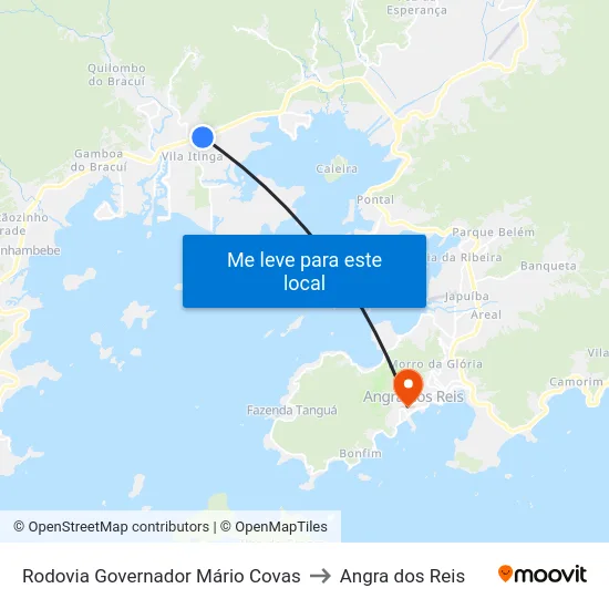 Rodovia Governador Mário Covas to Angra dos Reis map